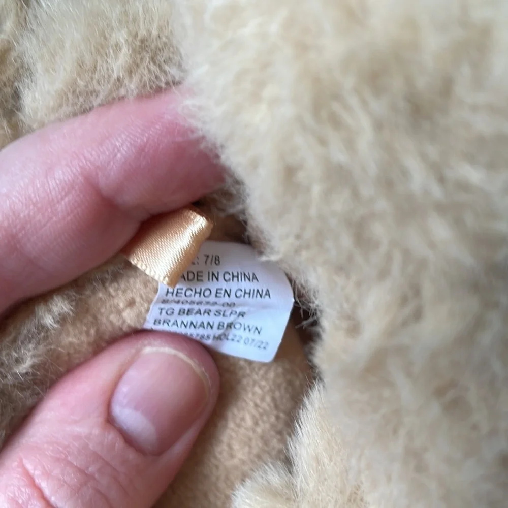 GAP kids Teddy bear slippers 7/8